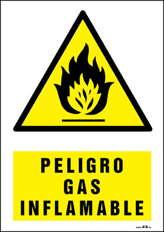 CARTEL PELIGRO - GAS - BM